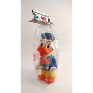 VTG Walt Disney DONALD DUCK Soft Vinyl Toy Doll 9.5" Combex 1972 Collectible NIB